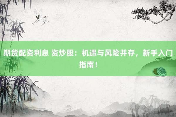期货配资利息 资炒股：机遇与风险并存，新手入门指南！