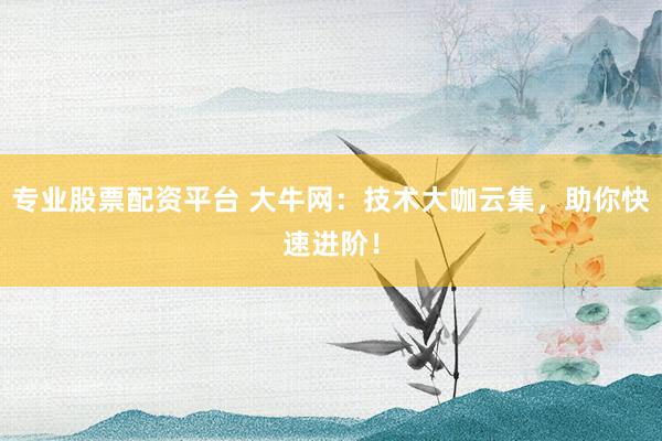 专业股票配资平台 大牛网：技术大咖云集，助你快速进阶！